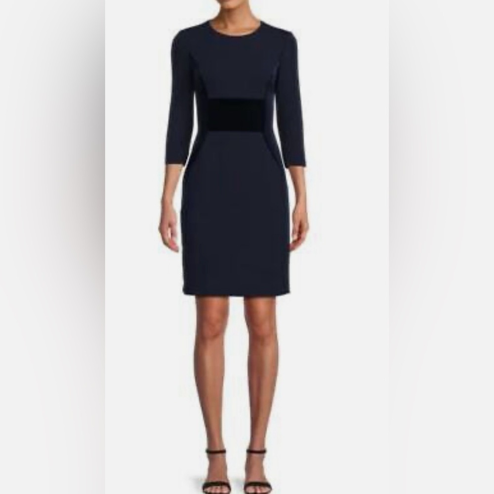 Vince Camuto Velvet trim mini dress, 12